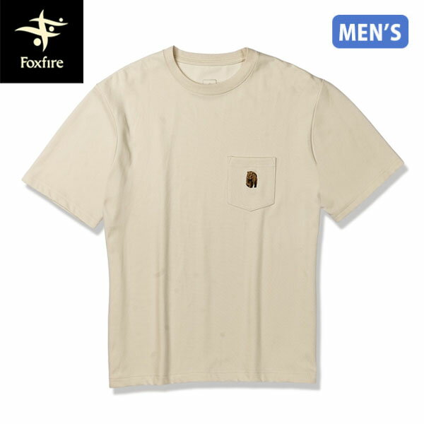Rakuten - フォックスファイヤー Foxfire メンズ Tシャツ TCベアポケットT S/S オフホワイト(002) ダンボールニット アウトドア FOX5115516002
