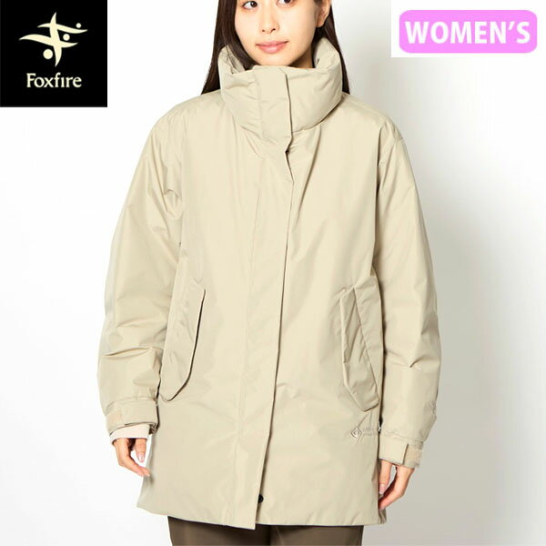フォックスファイヤー Foxfire レディース ダウンコート ゴアテックス GORETEX WSミドルコート ダークグラナイトサンド(244) 透湿防風 FOX7113587244