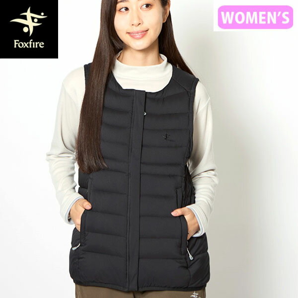 フォックスファイヤー Foxfire レディース ダウンベスト PFユニットダウンベスト ブラック(025) ライナーダウン FOX8113529025