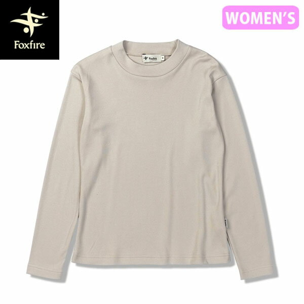 Long-Sleeved - フォックスファイヤー Foxfire レディース カットソー トップス 長袖 マイクロアゼモックネック アイボリー(003) ストレッチ FOX8115558003