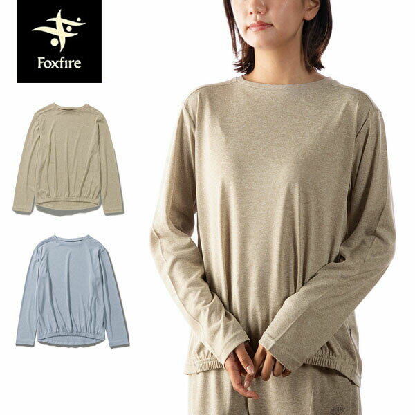 フォックスファイヤー Foxfire レディース Tシャツ 長袖 カットソー SCメランジコクーンクルー 防虫 UVカット FOX8215371のサムネイル