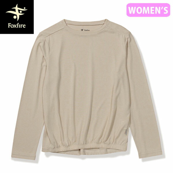 Rakuten - フォックスファイヤー Foxfire レディース Tシャツ 長袖 カットソー SCメランジコクーンクルー アイボリー(003) 防虫 吸汗 スコーロン UVカット FOX8215371003
