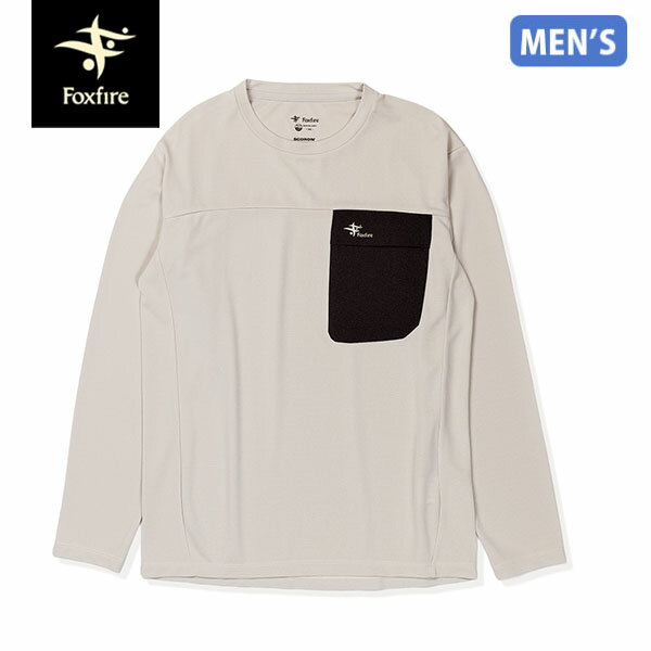 Rakuten - フォックスファイヤー Foxfire メンズ 防虫長袖Tシャツ SCプリモクルー ホワイトxブラック 防虫 スコーロン 釣り FOX5215594250