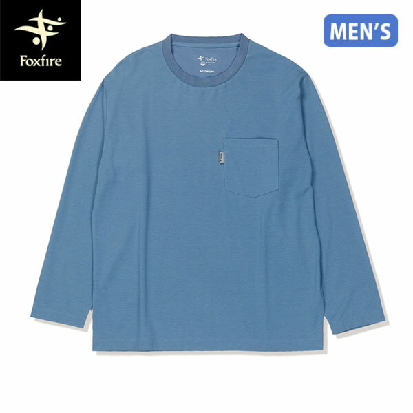 Rakuten - フォックスファイヤー Foxfire メンズ 防虫長袖Tシャツ SCプレーナークルー ライトブルー 防虫 スコーロン 釣り FOX5215638054