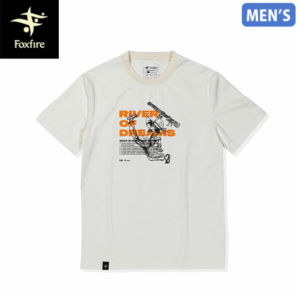 樂天商城 - フォックスファイヤー Foxfire メンズ 半袖Tシャツ SANPEI GOFISHING T オフホワイト 釣りキチ三平 コラボ FOX5215661002