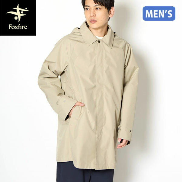 フォックスファイヤー Foxfire メンズ ステンカラーコート ゴアテックス WSミストラルコート ダークグラナイトサンド GORE-TEX 防水透湿 通勤 FOX7413692244