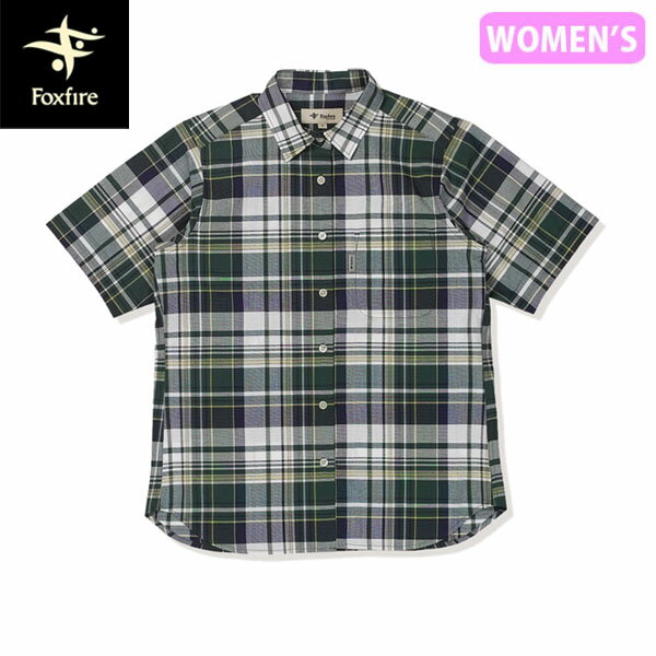 Rakuten - フォックスファイヤー Foxfire レディース 半袖シャツ CシールドフレッシュシャツS/S グリーン 半袖 遮熱 登山 UVカット FOX8212688060