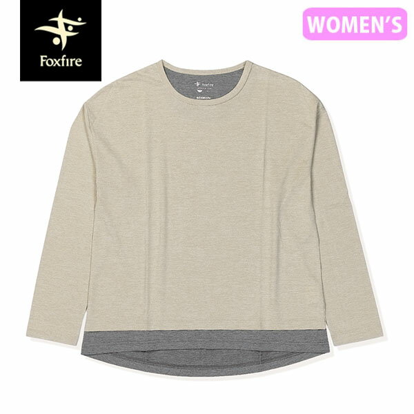樂天商城 - フォックスファイヤー Foxfire レディース 防虫長袖Tシャツ SCクルー グラナイトサンド 防虫 スコーロン UVカット FOX8215362228