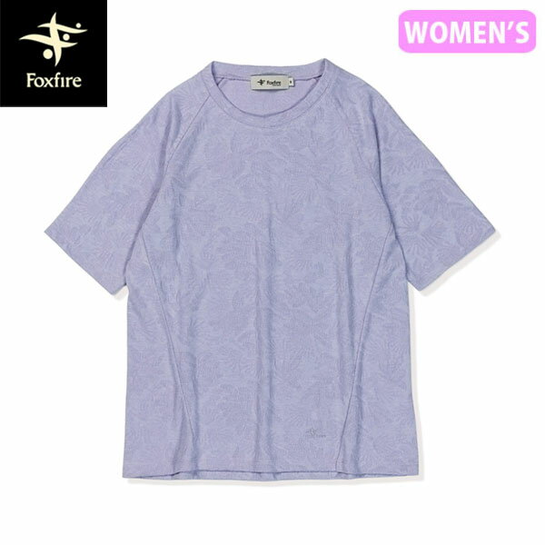 Rakuten - フォックスファイヤー Foxfire レディース 半袖Tシャツ TSアイランドフラワーJQ T ラベンダー 花柄 ジャガード FOX8215675089