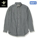 フォックスファイヤー Foxfire メンズ 長袖シャツ TSサッカーギンガムシャツ ブラック(025) FOX5212193025