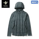 セール フォックスファイヤー Foxfire SCウィンドパスフーディ SC Wind Path Hoody メンズ フルジップパーカー トランスウェット スコーロン 防虫 UVカット キャンプ アウトドア トラベル おしゃれ チャコール T-FOX5215126023