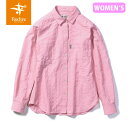 セール フォックスファイヤー Foxfire Cシールドプレザントシャツ C-SHIELD Pleasant Shirt レディース 長袖シャツ キャンプ アウトドア サーモンピンク T-FOX8212040181