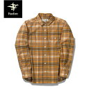 フォックスファイヤー Foxfire レディース シャツ 長袖 TSスタンダードチェックシャツ 微起毛 ハイキング キャンプ アウトドア デイブレイクオレンジ(...