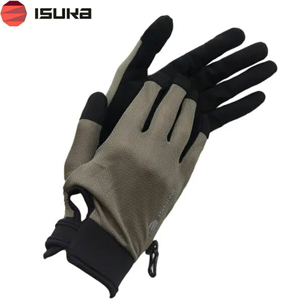 イスカ ISUKA 手袋 グローブ クールメッシュ トレッキンググローブ S オリーブ 3825 春 夏 クールマックス キャンプ 登山 アウトドア ISU382511