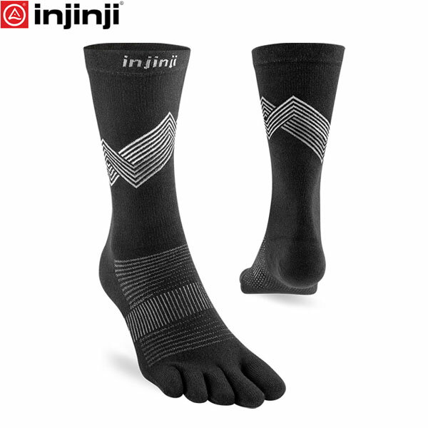 インジンジ injinji ラン オリジナル ノーショウ ブラック 281170 五本指ソックス 靴