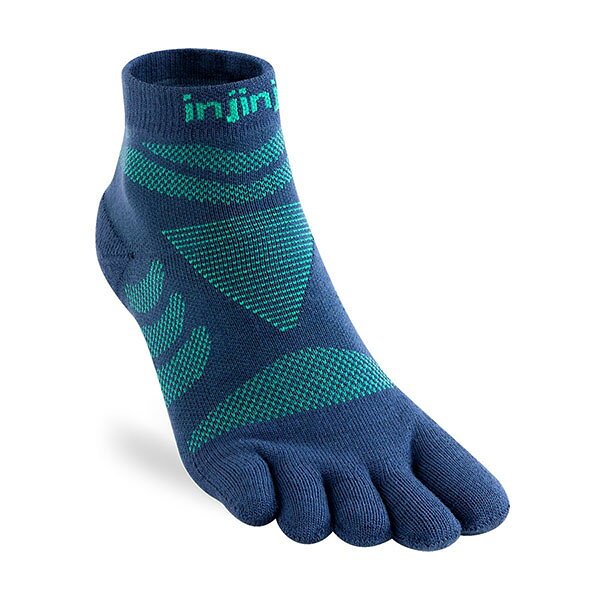 Socks - インジンジ 401131 ウイメンズ ウルトラランミニクルー ポセイドン ソックス 靴下 injinji ULTRARUNシリーズ INJ401131PDN