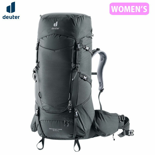 樂天商城 - ドイター deuter レディース 女性用 リュック バックパック エアコンタクトコア55＋10SL グラファイト 登山 トレッキング DEU33504264014