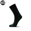 FITS フィッツ ミディアムハイカークルー ブラック 中厚 靴下 ソックス アウトドア ハイキング トレッキング F1001 F1001000(4)