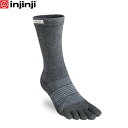 injinji インジンジ ウイメンズ トレイル ミッドウェイト クルー グラナイト 五本指ソックス 靴下 アウトドア レディース トレイルランニング 2131...