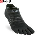 injinji インジンジ ウイメンズ ラン ライトウェイト ノーショウ ブラック 五本指ソックス 靴下 アウトドア レディース ランニング 281111 IN...