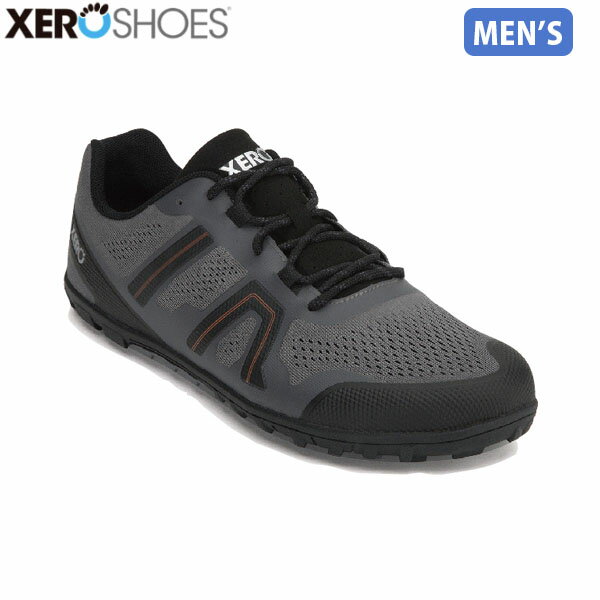 ゼロシューズ XEROSHOES M's メサトレイル2 スチールグレー/オレンジ メンズ ランニング トレーニングシューズ スポーツ フィットネス XERMEMSGO