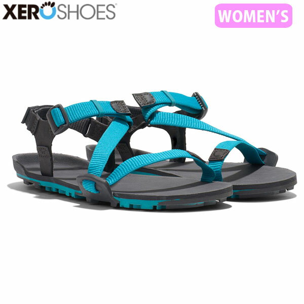 ゼロシューズ XEROSHOES レディース サンダル W's Z-トレイルEV レイクブルー/アスファルト アウトドア ハイキング ベアフット XERTTWLUAP