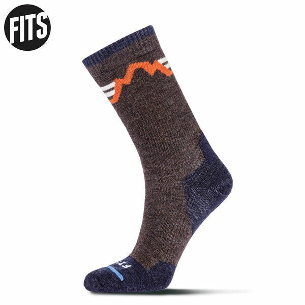 フィッツ FITS ミディアムハイカークルー F1082 CAチェストナット 中厚手 靴下 ソックス