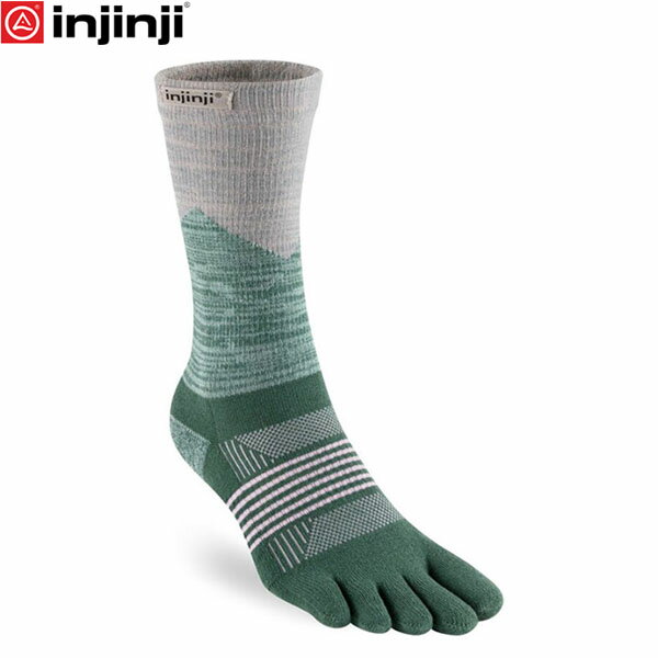 インジンジ injinji ウイメンズ トレイル ミッドウェイト クルー アルパイン 5本指ソックス