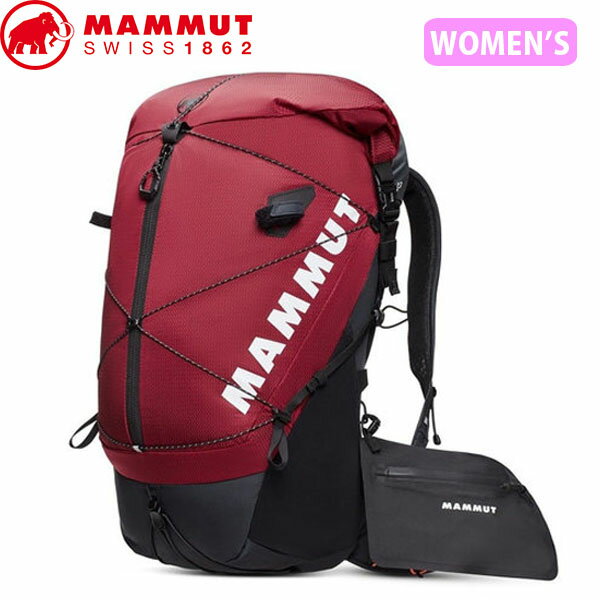 マムート MAMMUT レディース リュック バックパック Ducan Spine 28-35L Women blood red-black ハイキング トレッキング アウトドア MAM2530003603734