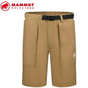 MAMMUT 1023-00910 Hiking Cargo Shorts AF Women dark sand Apparel マムート レディース アウトド...