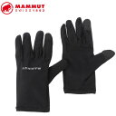 MAMMUT 1190-05785 Stretch Glove black Apparel Accessories マムート ユニセックス 手袋 ブラック MAM1190057850001