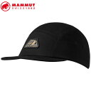 MAMMUT 1191-01820 Five Panel Cotton Cap black Apparel Accessories マムート ユニセックス 帽子...