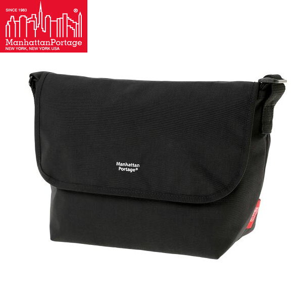 Rakuten - マンハッタンポーテージ メッセンジャーバッグ Manhattan Portage NY Messenger Bag JR Back Pocket W/ Divider Magnet Black マグネット開閉式 MP1606JRBPDMGNTBLK