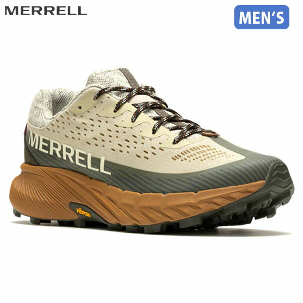 メレル MERRELL メンズ トレイルランニングシューズ アジリティー ピーク 5 オイスター/オリーブ トレラン アウトドア MERJ067767