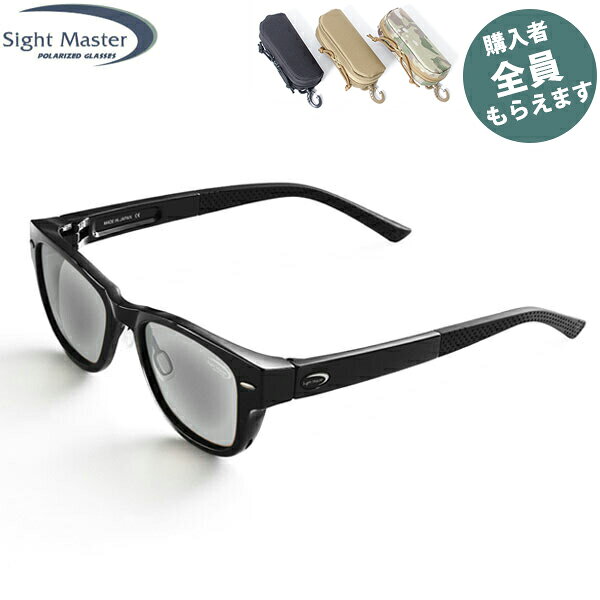 サイトマスター Sight Master 偏光サングラス 【眼鏡ケースプレゼント】 ミセラブラック LG/シルバーミラー 4カーブ PRSIG7751281522
