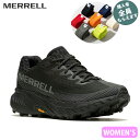 メレル MERRELL【ソックスプレゼント】 レディース トレイルランニングシューズ アジリティー ピーク 5 ブラック/ブラック トレラン アウトドア PRMERJ068090