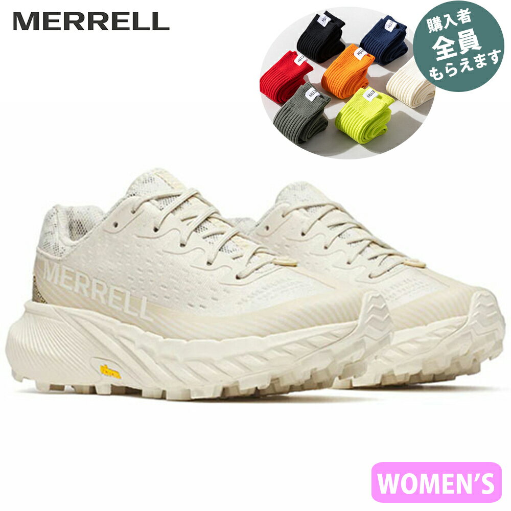 メレル MERRELL【ソックスプレゼント】 レディース トレイルランニングシューズ アジリティーピーク5 AGILITY PEAK 5 EGGSHELL 厚底...