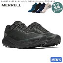 メレル MERRELL【ソックスプレゼント】 メンズ トレイルランニングシューズ ノバ 4 ウォータープルーフ NOVA 4 WATERPROOF ブラック 防水透湿 ハイキング スニーカー PRMERJ068395