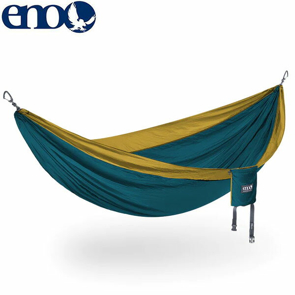 イーノ ENO ハンモック 1人用 2人用 DoubleNest Hammock Marine/Gold DN003 キャンプ ピクニック アウトドア ENO0811201019582 1