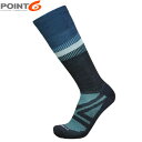 POINT6 ポイント6 メンズ レディース 靴下 ハイソックス メリノウール Reflection Ultra Light OTC DARK NAVY 薄手 ...