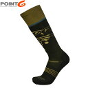 POINT6 ポイント6 メンズ レディース 靴下 ハイソックス メリノウール Summit Light OTC Black 中厚手 ライトクッション P62450BLA(4)
