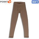 POINT6 ポイント6 メンズ ベースレイヤー タイツ スパッツ Men's Base Layer Mid-Weight Bottoms Tan メリノウール P68002TAN(4)