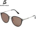 バニーウォーク BUNNY WALK 偏光サングラス BW-0271C フェイスマット/クリアブラック(HC-BROWN/POPUP LENS) 4カーブ ジー...