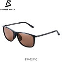 BUNNY WALK 偏光サングラス バニーウォーク BW-021 BW-0211C SHINY BLACK HC-BROWN/POPUP LENS GLE45...