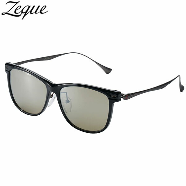 ゼクー Zeque 偏光サングラス ジョニー グロスブラック/ガンメタル TRUEVIE SPORTS/SILVER MIRROR F-2224 4カーブ 釣り ジールオプティクス GLE4580274176961
