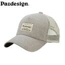 パズデザイン Pazdesign 帽子 キャップ Pazdesignメッシュキャップスクエア ベージュ PHC-082 釣り フィッシング アウトドア 綿100...