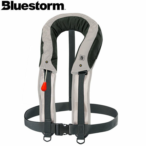 ブルーストーム BLUESTORM 膨脹式ライフジャケット Reモーゲット ミストグレー BSJ-8330RS 国土交通省型式承認品 TypeA 高階救命器具 BLUBSJ8330RSMGR