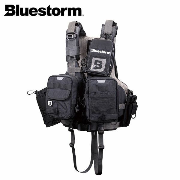 BLUESTORM ブルーストーム 固型式ライフジャケット バラット Black 日本小型船舶検査機構性能鑑定適合品 L2 L2-BSJ40 高階救命器具 BLUL2BSJ40BLK