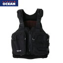 リトルオーシャン LITTLE OCEAN PF-07 オーシャン FG ベスト ブラック OCEAN FLOATING GAME VEST LTPPF07BK