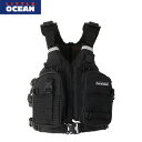 リトルオーシャン LITTLE OCEAN PF-08 DTP カヤックフィシングPFD ブラック DETACHABLE POCKETS PFD LTPPF08BK